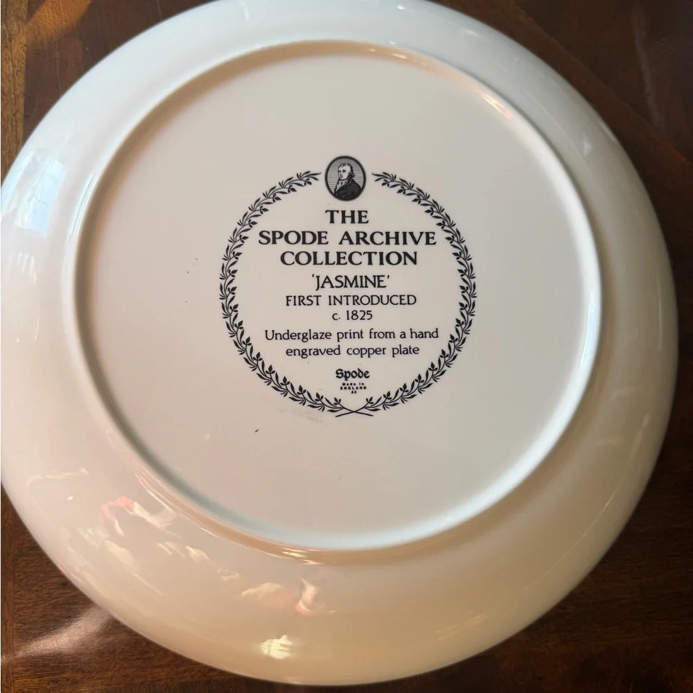 Spode Archive Collection Jasmine Floral Bowl Blue/Black Rare Large 12 “